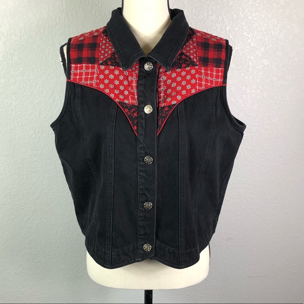 Vintage Carol Little Western Denim Vest